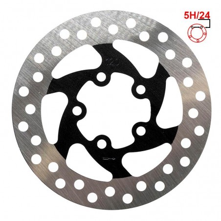 Disc frana 120mm 5 gauri Negru